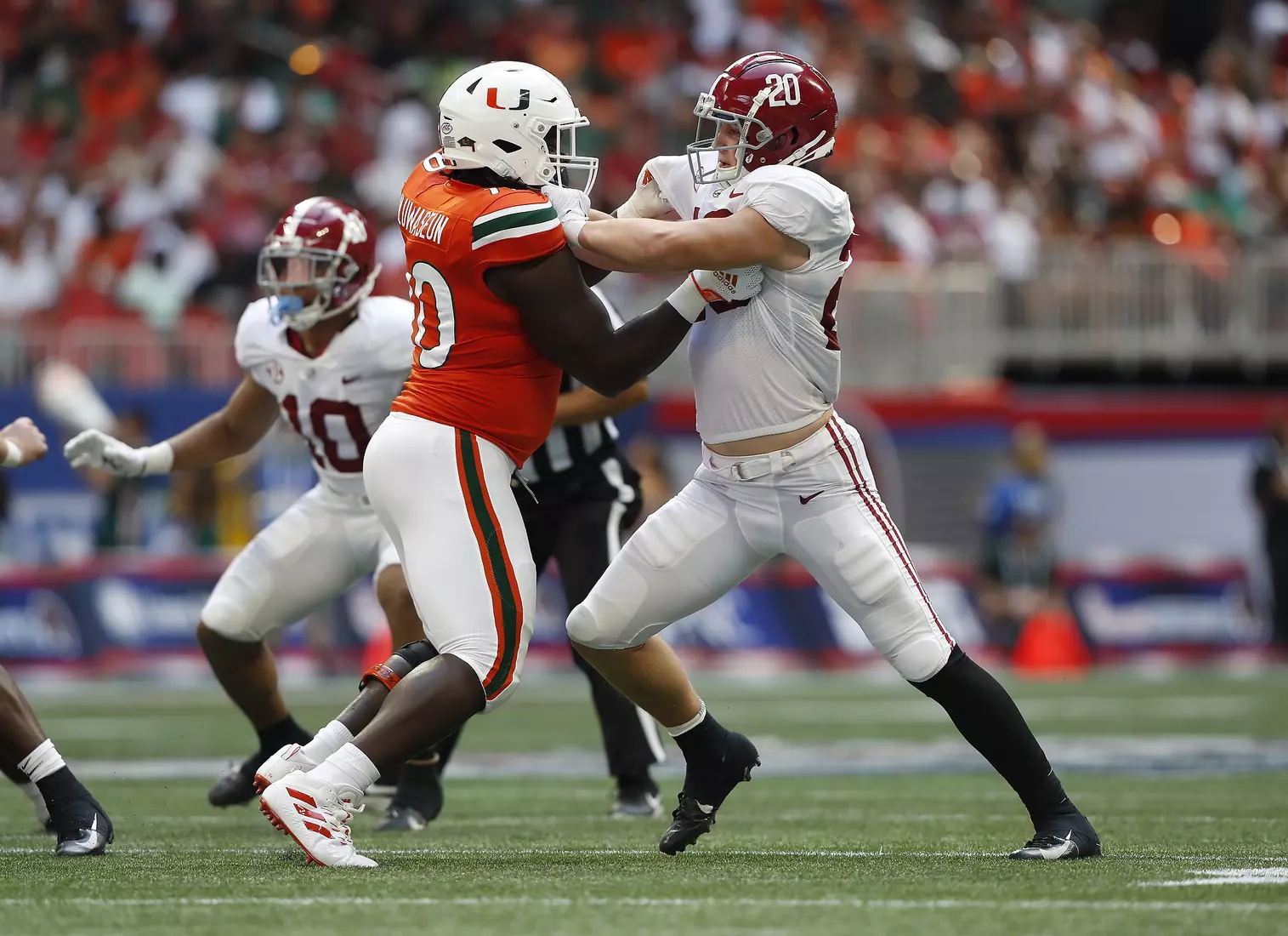 9/4/21 MFB Alabama vs Miami
Alabama linebacker Drew Sanders (20)
Photo by Crimson Tide Photos