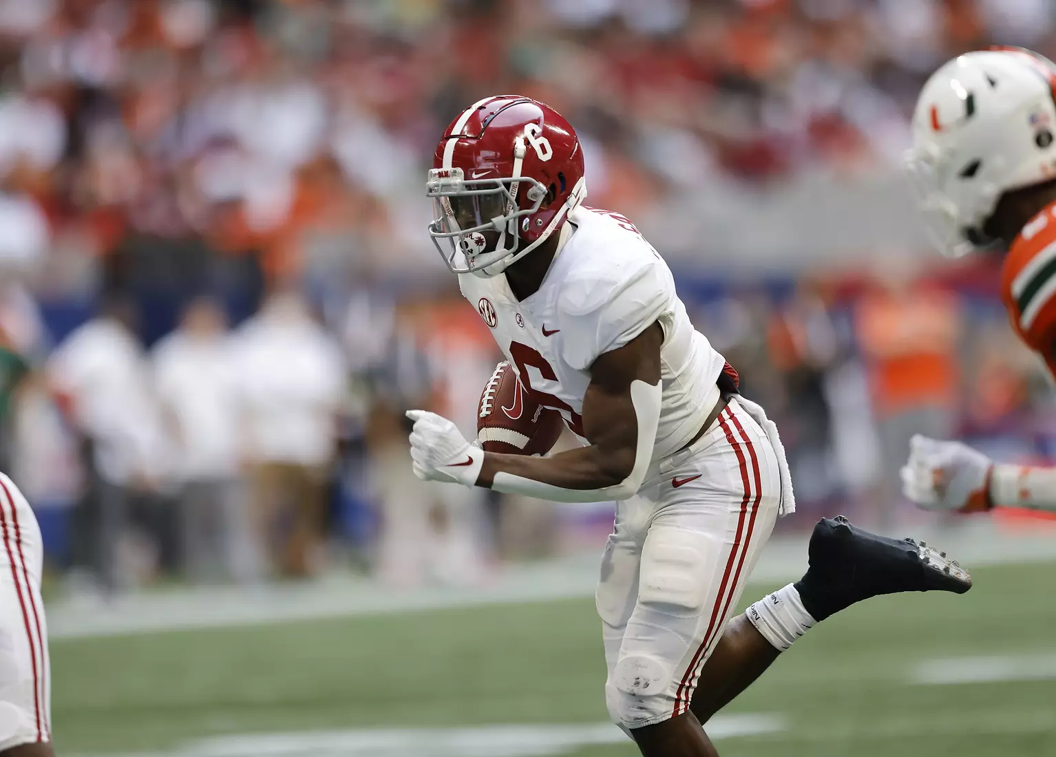 9/4/21 MFB Alabama vs Miami
Alabama running back Trey Sanders (6)
Photo by Crimson Tide Photos