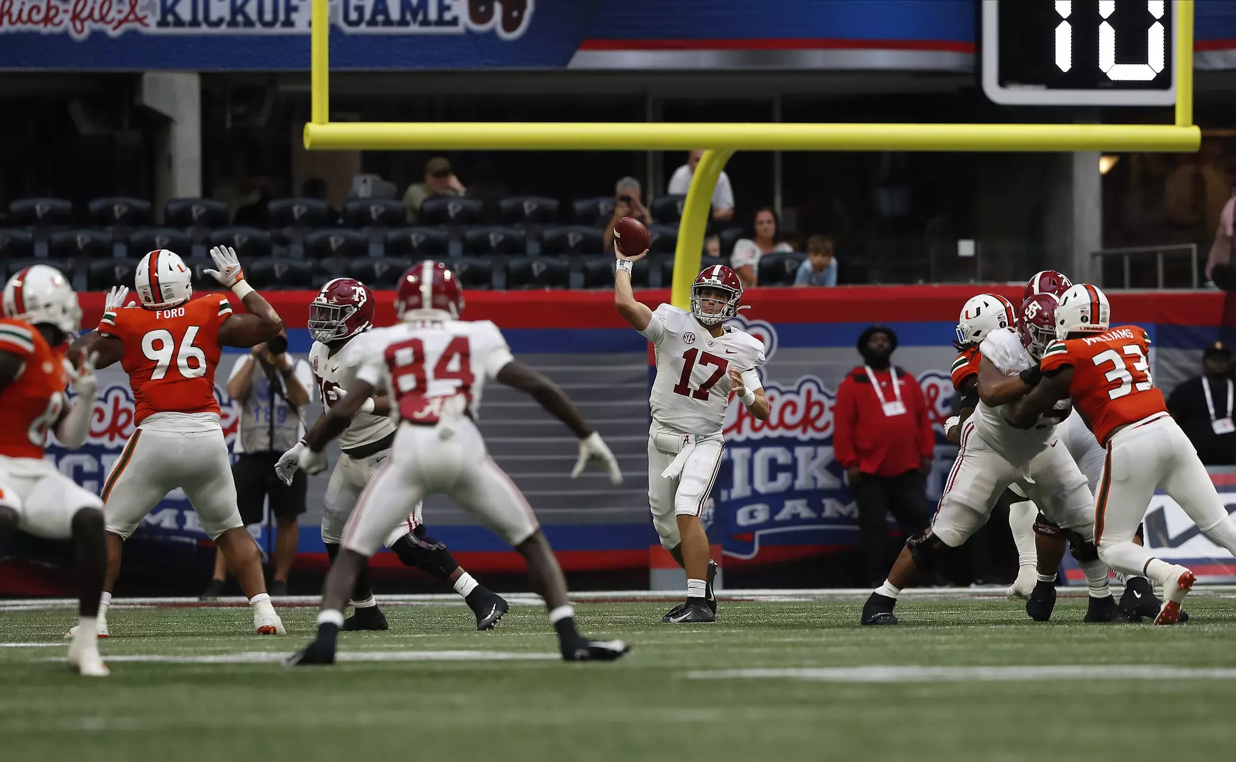 9/4/21 MFB Alabama vs Miami
Alabama quarterback Paul Tyson (17)
Photo by Crimson Tide Photos