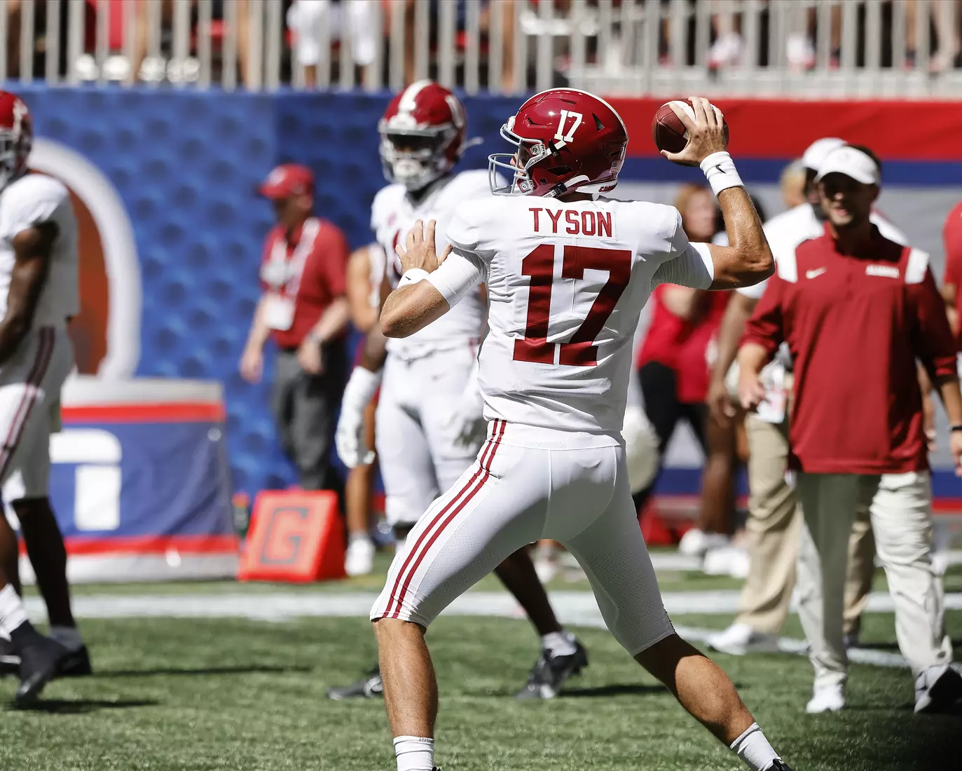 9/4/21 MFB Alabama vs Miami
Alabama quarterback Paul Tyson (17)
Photo by Crimson Tide Photos