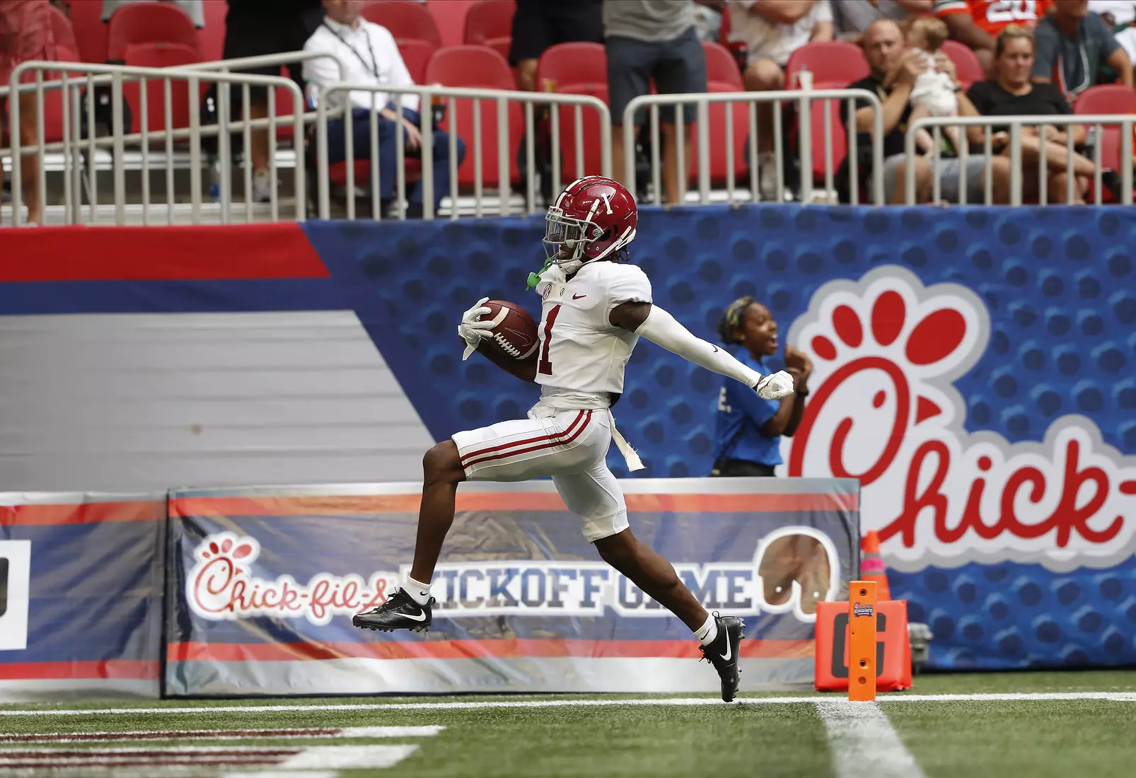 9/4/21 MFB Alabama vs Miami
Alabama wide receiver Jameson Williams (1)
Photo by Crimson Tide Photos