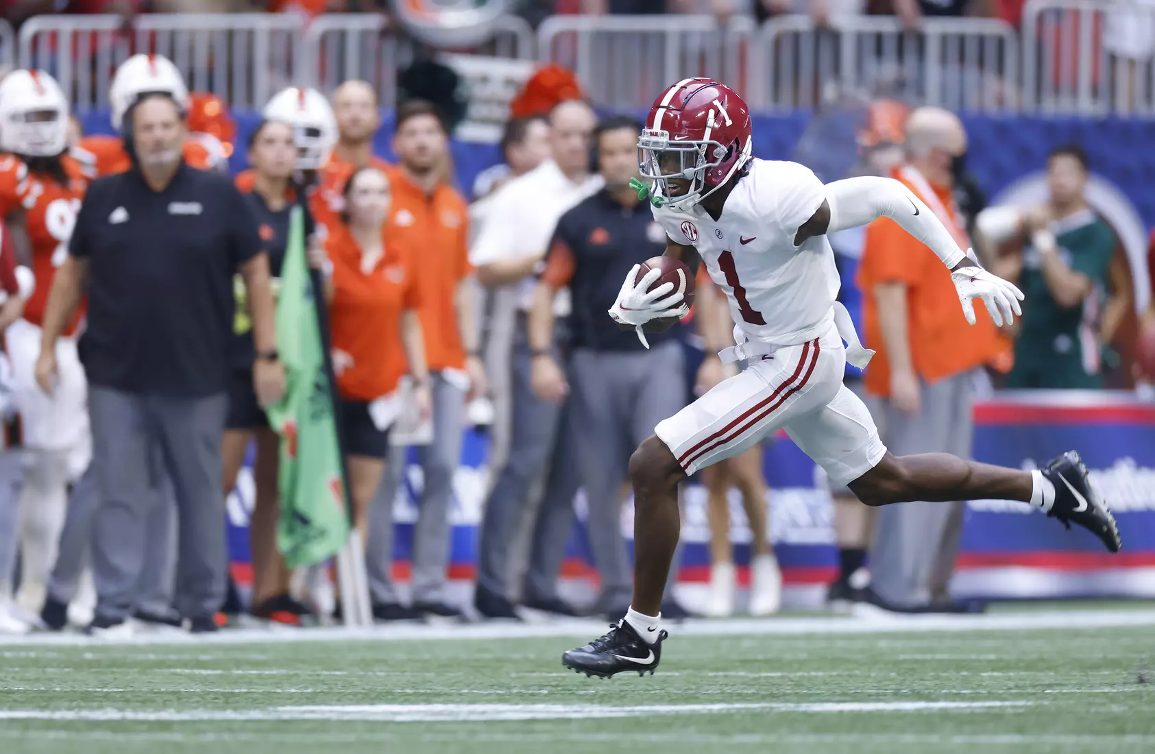 9/4/21 MFB Alabama vs Miami
Alabama wide receiver Jameson Williams (1)
Photo by Crimson Tide Photos