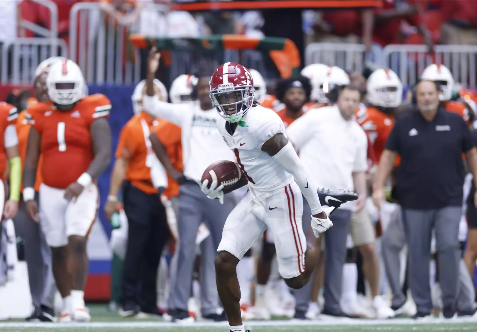 9/4/21 MFB Alabama vs Miami
Alabama wide receiver Jameson Williams (1)
Photo by Crimson Tide Photos