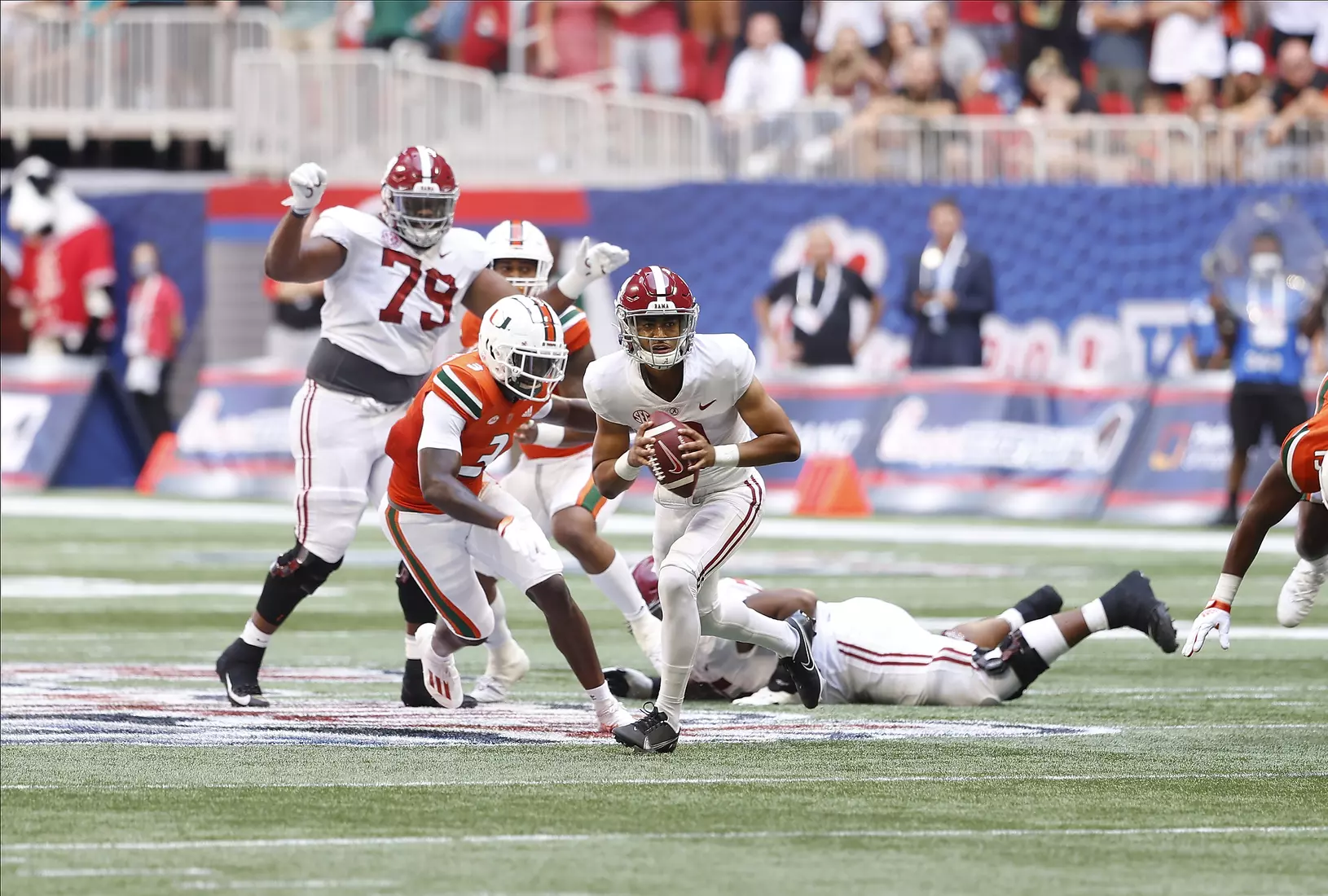 9/4/21 MFB Alabama vs Miami
Alabama quarterback Bryce Young (9)
Photo by Crimson Tide Photos