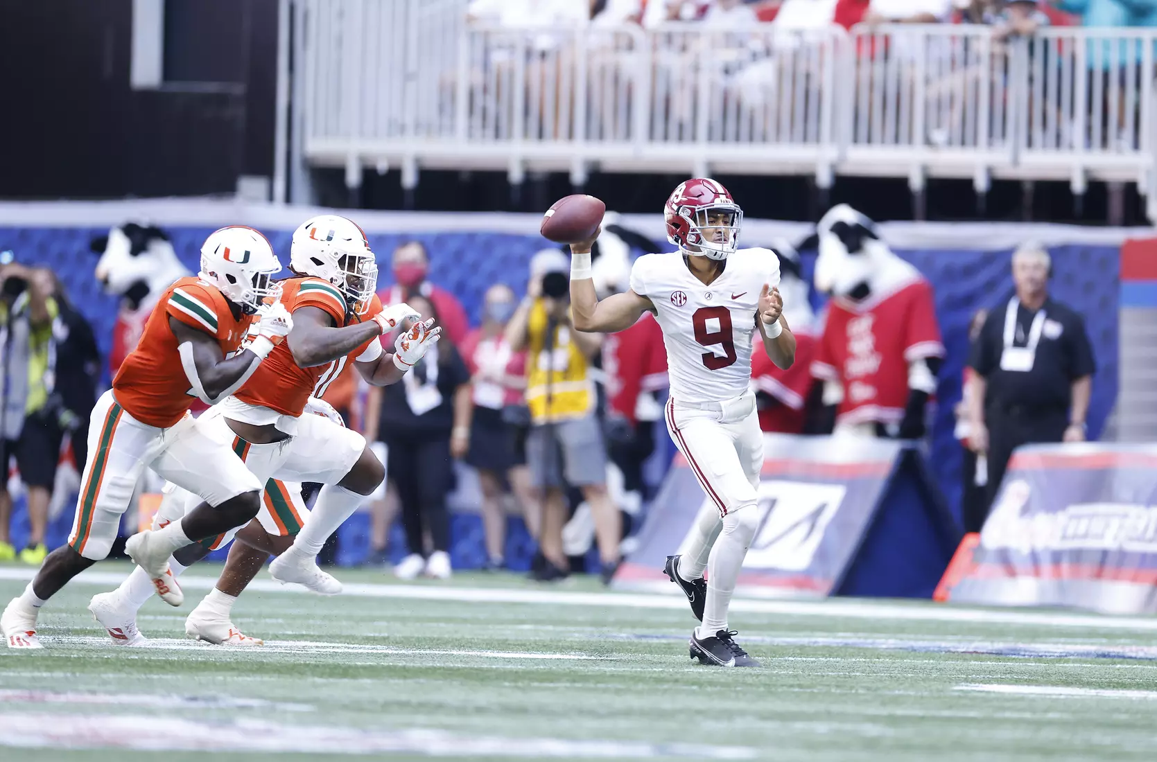 9/4/21 MFB Alabama vs Miami
Alabama quarterback Bryce Young (9)
Photo by Crimson Tide Photos