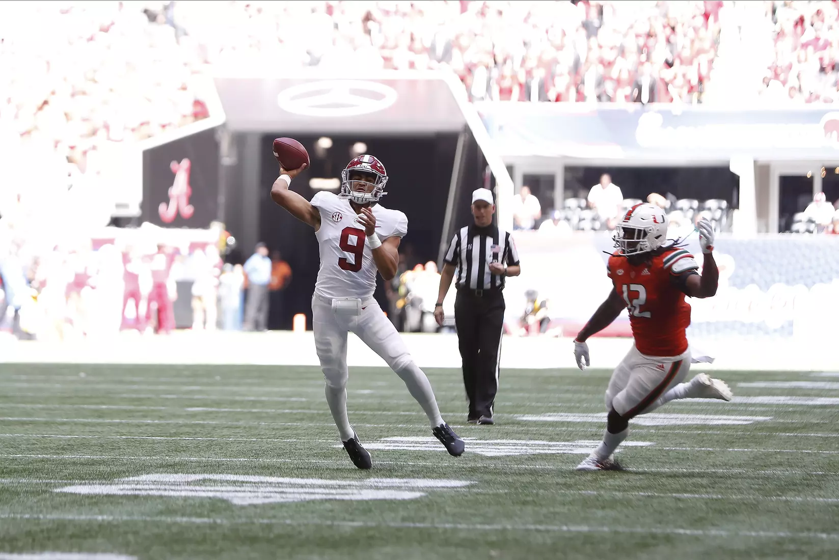 9/4/21 MFB Alabama vs Miami
Alabama quarterback Bryce Young (9)
Photo by Crimson Tide Photos