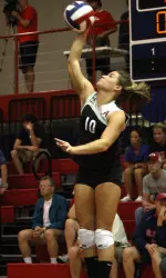 Amy Pauly registered 16 digs and four services aces against Georgia.