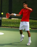 Michael Jung had two wins in doubles and a singles victory Friday.