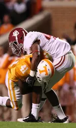 Rashad Johnson making a tackle against Tennessee in the Tide's 29-9 win.