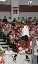 Brooks Webster averages 3.93 kills per set ranking No. 1 in the SEC.