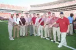 Alabama's ring-bearing 2008 SEC Golf Champs were honored at halftime at Saturday's UK football game