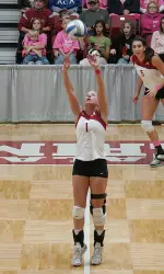 Freshman Stephanie Riley handed out 34 assists against South Carolina