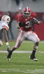 Through the Auburn game, Glen Coffee has 1,235 career yards on 199 carries.