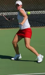 Meritt Emery picked up a singles win Thursday for the Tide