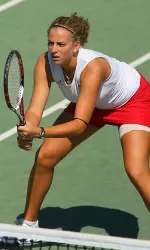 Alice Tunaru picked up a singles and doubles win Saturday.