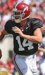 John Parker Wilson during the A-Day Game