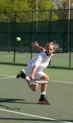 Daniel Buikema won his singles and doubles matches against USC on Thursday.