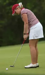 Senior Sarah Sturm and the rest of the Tide are in the hunt after round one.