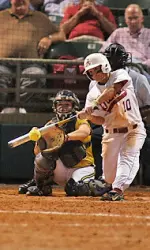 Kelley Montalvo hit the first home run of the regional during the bottom of the third inning.
