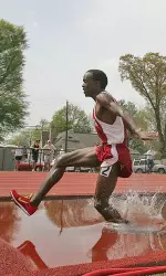 Augustus Maiyo finished third in the steeplechase Saturday.