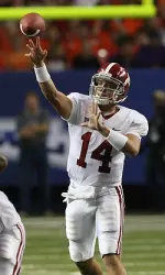 Senior quarterback John Parker Wilson surpassed the Alabama career pass completions mark in the second quarter.