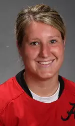Kara Gudmens has started every match in net for Alabama this season.