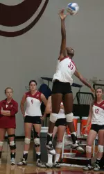 Brooks Webster Captured her Fourth Double-Double of the Season with 15 Kills and 12 Digs