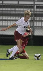 Carly Mygrants is now a mainstay in the back four for the Crimson Tide.