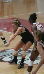 Amy Pauly had a season-high 24 digs.