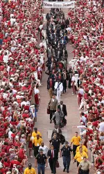Alabama and Arkansas will be meeting for the 19th time in football with Alabama holding a 10-8 lead in the series that began in 1961.