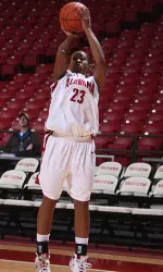 Freshman Ericka Russell has scored in double-figures six times this season