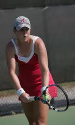 Freshman Courtney McLane went a perfect 4-0 in singles at the Wildcat Invitational