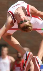 Tyler Boswell cleared the bar set at 6-08.75 today.