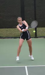 Junior Paulina Bigos was one of three Alabama players to post a 6-0, 6-0 victory in singles