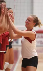 Freshmen Stephanie Riley (pictured) and Lauren Wintzinger both earned 4.0 GPAs during the fall semester