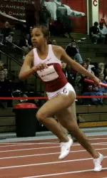 Heather Matherson in the 4x400m relay.