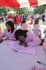 The Power of Pink is the Alabama athletics department's year-long effort to raise awareness of and support for breast cancer initiatives in the West Alabama community.