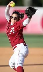 Lauren Sewell struck out 10 in her collegiate debut Sunday afternoon.