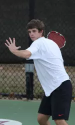 Junior Trey Walston (pictured) and senior Houssam Yassine advanced to the doubles finals at the Southern Regional Championships