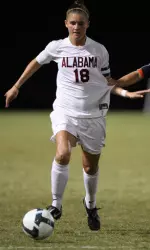 Senior Alex Butera played her final match in front of the home crowd Friday night.