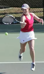 Sophomore Courtney McLane (pictured) and freshman Alexa Guarachi fell in the third round of pre-qualifying Sunday