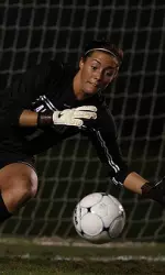 Justine Bernier made a season high 11 saves Sunday.