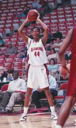 Senior LaToya Caudle grabbed 11 rebounds in the win over Samford