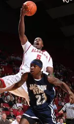 Freshman Tony Mitchell led Alabama in its last game with 23 points.