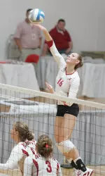 Junior Alyssa Meuth tallied a match-high 13 kills against LSU
