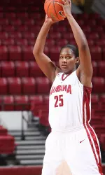 Sophomore Kayla Robinson had a solid all-around game with 16 points and six rebounds
