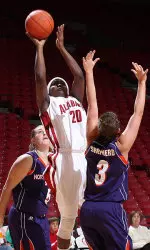 Junior guard Varisia Raffington scored 21 points to lead the Tide.