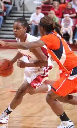 Junior Dedrea Magee leads the team with 4.1 assists per game