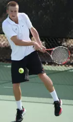 Freshman Michael Thompson recorded two doubles wins and lost a total of three games in two singles matches last weekend
