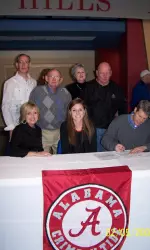 Elsbeth Denton on signing day.